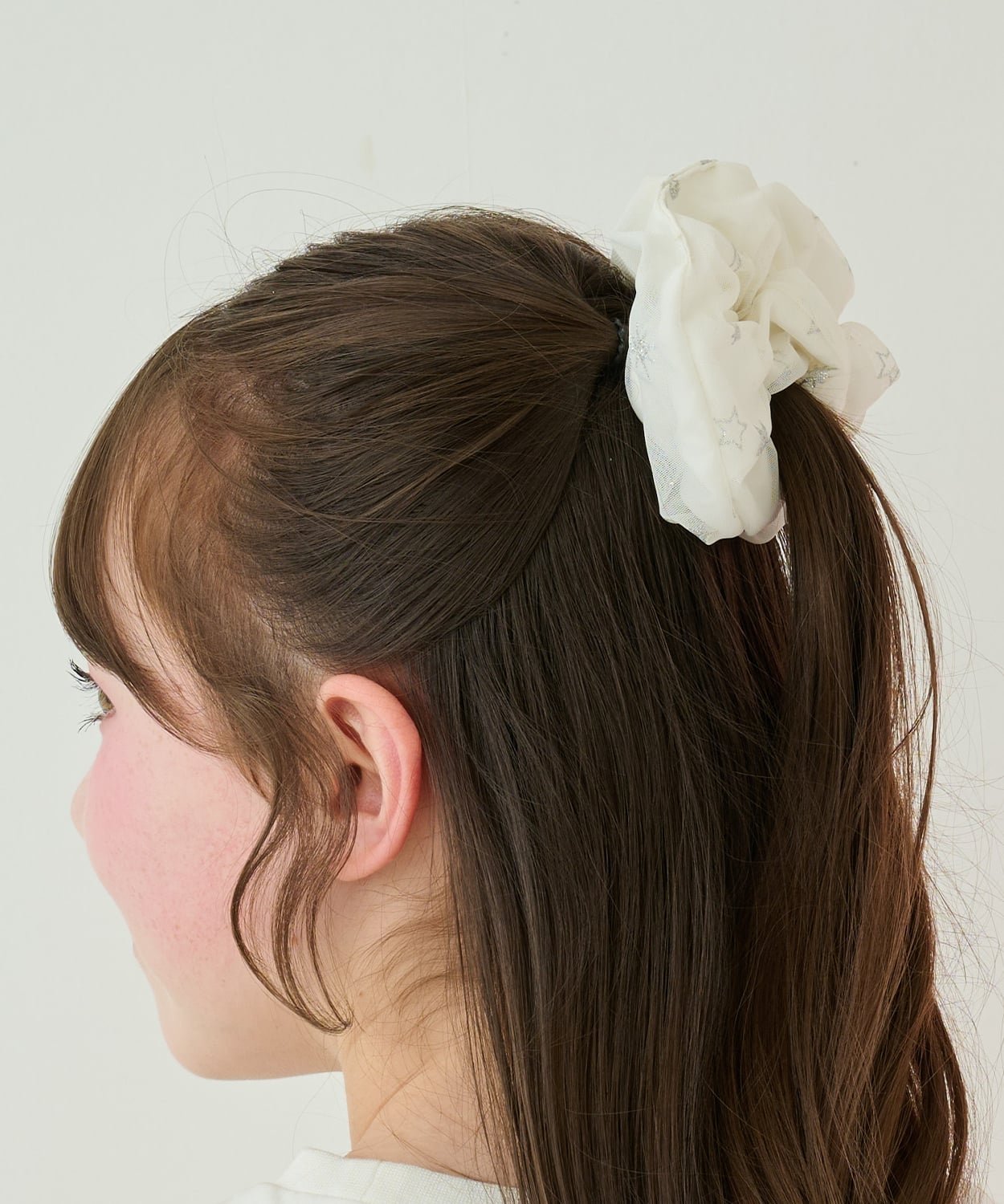 mezzo piano Junior 音符シリーズチュールシュシュ ナルミヤオンライン ヘアアクセサリー その他のヘアアクセサリー ネイビー ホワイト ブルー（楽天・Rakuten Fashion）