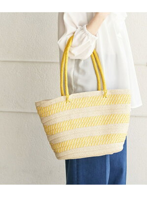 【SALE/28%OFF】ROPE' PICNIC PASSAGE ツートンブレード巾着付バスケット ロペピクニック バッグ トートバッグ イエロー ネイビー オレンジ
