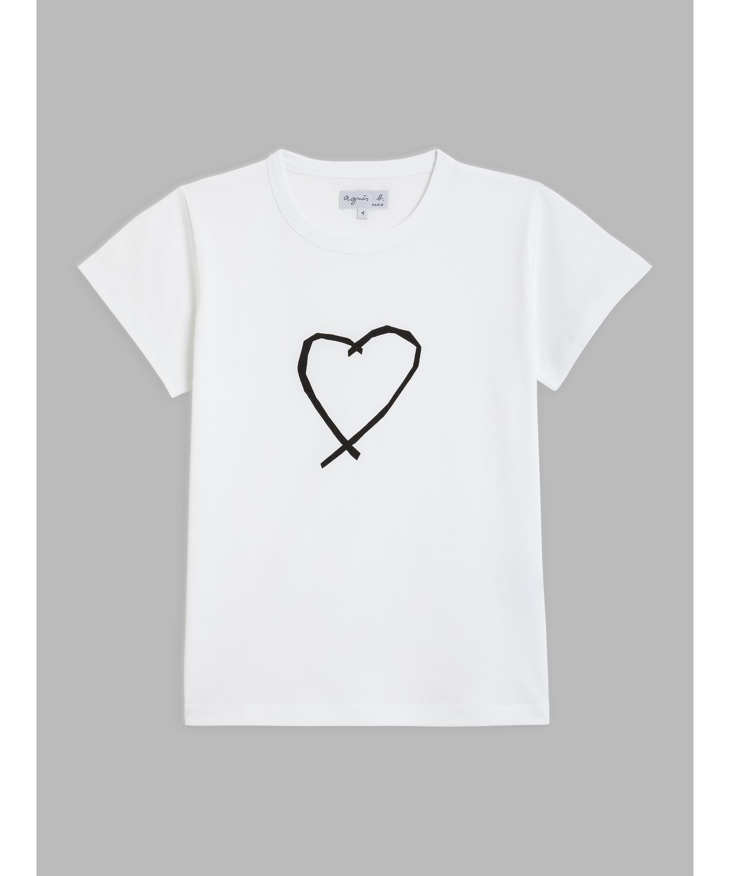 agnes b. FEMME SAE0 TS サラエボハートTシャツ アニエスベー トップス カットソー・Tシャツ ホワイト【送料無料】のサムネイル