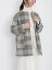 【SALE/40%OFF】Te chichi シャギーチェックノーカラーコート テチチ ジャケット・アウター その他のジャケット・アウター グレー ベージュ【送料無料】 12,474円
