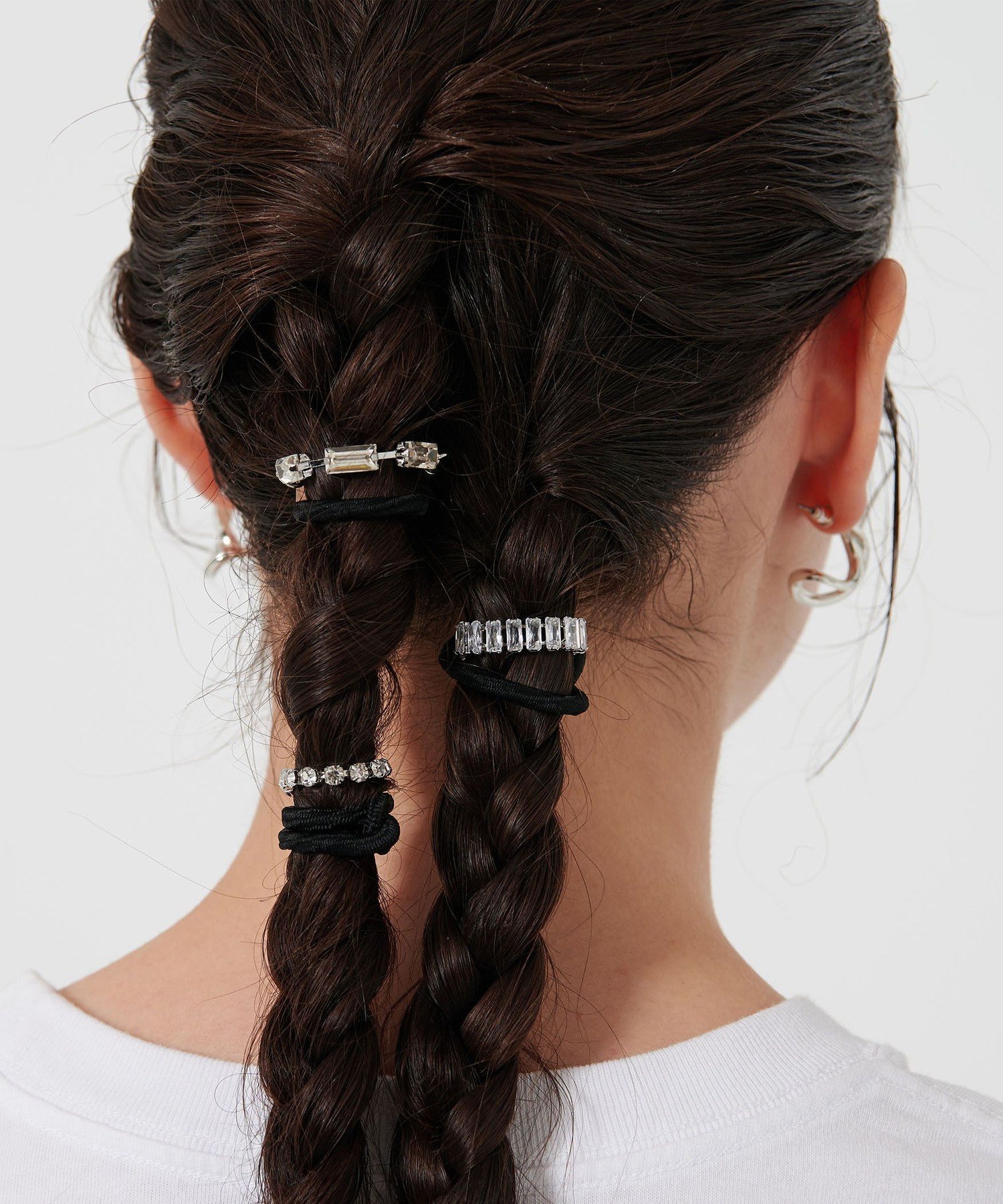 BEAUTY&YOUTH UNITED ARROWS <heyep>ラインストーン ヘアゴム/3P ビューティー&ユース ユナイテッドアローズ ヘアアクセサリー...
