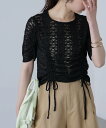 【SALE/20%OFF】FREE'S MART ストレッチレースドロストトップス フリーズ マート トップス シャツ・ブラウス ブラック ピンク ホワイト【送料無料】