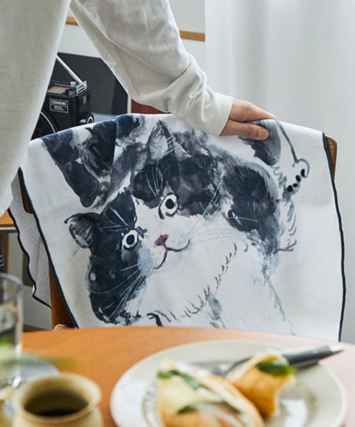 【SALE／30%OFF】studio CLIP シルエットバスタオル[うちの猫博] スタディオクリップ インテリア・生活..