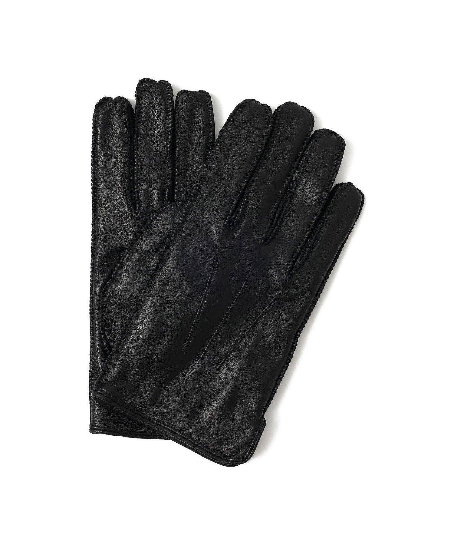 BEAMS HEART MEN タッチパネル対応 レザーグローブ ビームス ハート ファッション雑貨 手袋 ブラック【送料無料】