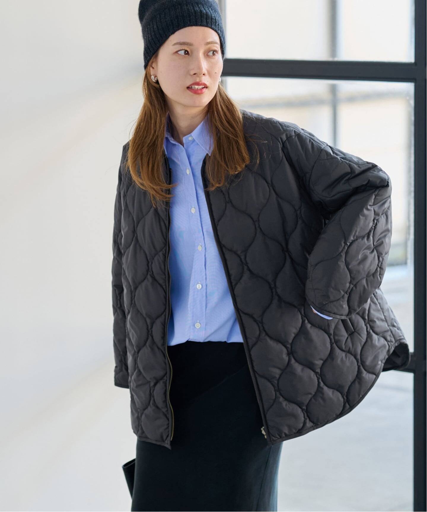 FRAMeWORK ≪WEB限定 / 追加≫2WAYキルティングブルゾン 3 フレームワーク ジャケット・アウター その他のジャケット・アウター ベージュ ブラック【送料無料】のサムネイル