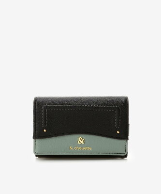 & chouette バイカラーキーケース アンドシュエット 財布・ポーチ・ケース その他の財布・ポーチ・ケース ブラック グレー ホワイト ブラウン【送料無料】