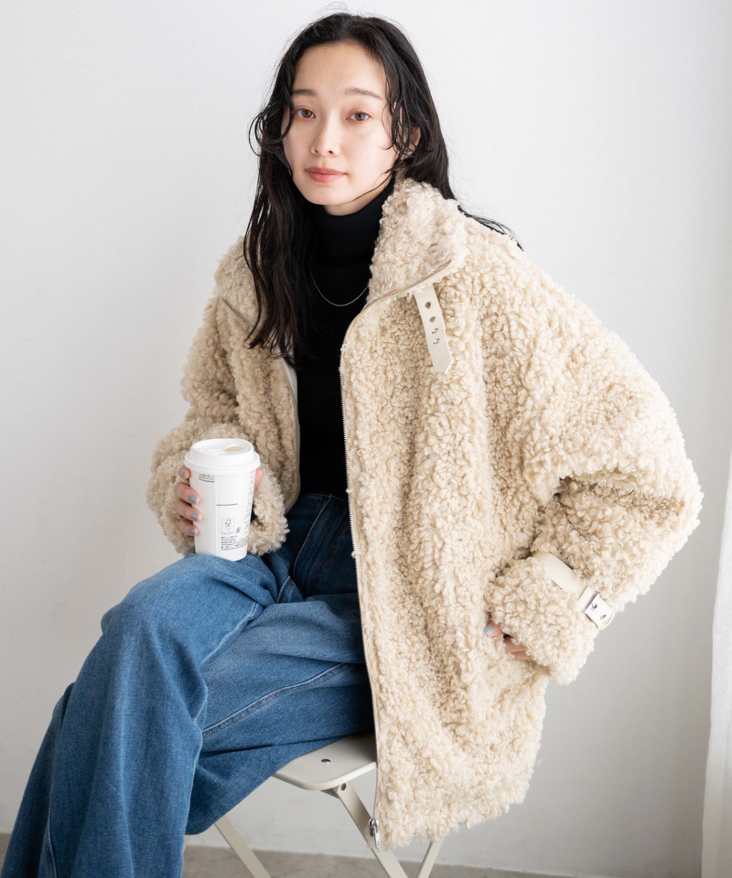 ウィゴー アウター レディース WEGO LADY'S ボアフライトジャケット ウィゴー ジャケット・アウター その他のジャケット・アウター ベージュ ブラック【送料無料】