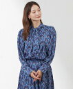 【SALE/26%OFF】AMACA 【LIBERTY】 MISS MAUDデザインブラウス アマカ トップス シャツ・ブラウス パープル ベージュ【送料無料】