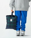 SHIPS Colors SHIPS Colors:チェック キルティング シューズ バッグ(上履き入れ)◇ シップス バッグ その他のバッグ ネイビー
