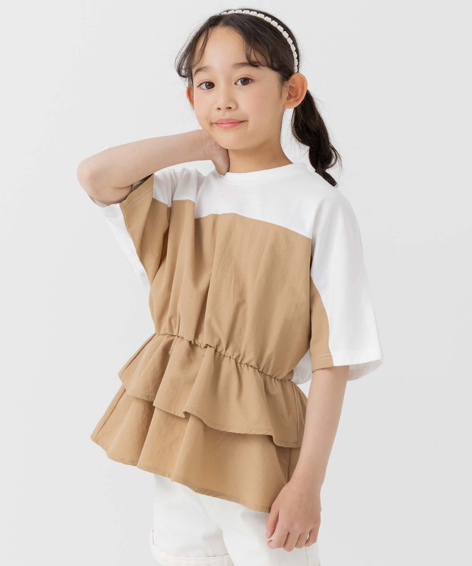 【SALE／35%OFF】chil2 異素材コンビドルマンチュニック チルツー ワンピース・ド...