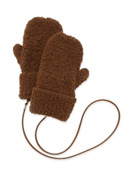 Mila Owen ミトンニットグローブ ミラオーウェン ファッション雑貨 その他のファッション雑貨 レッド【送料無料】