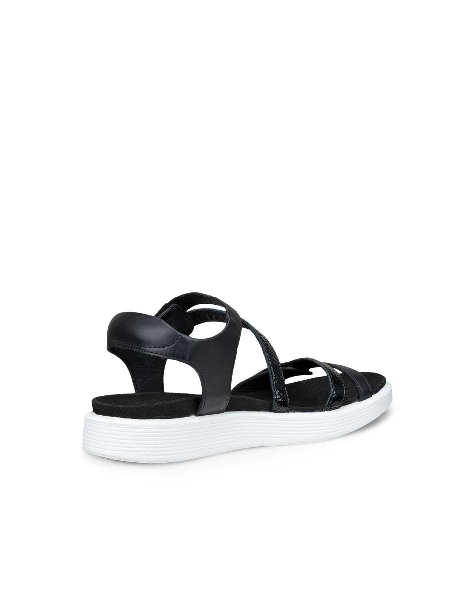 ECCO やさしい履き心地 SOFT SANDAL レディース 本革 サンダル エコー シューズ・靴 サンダル ブラック