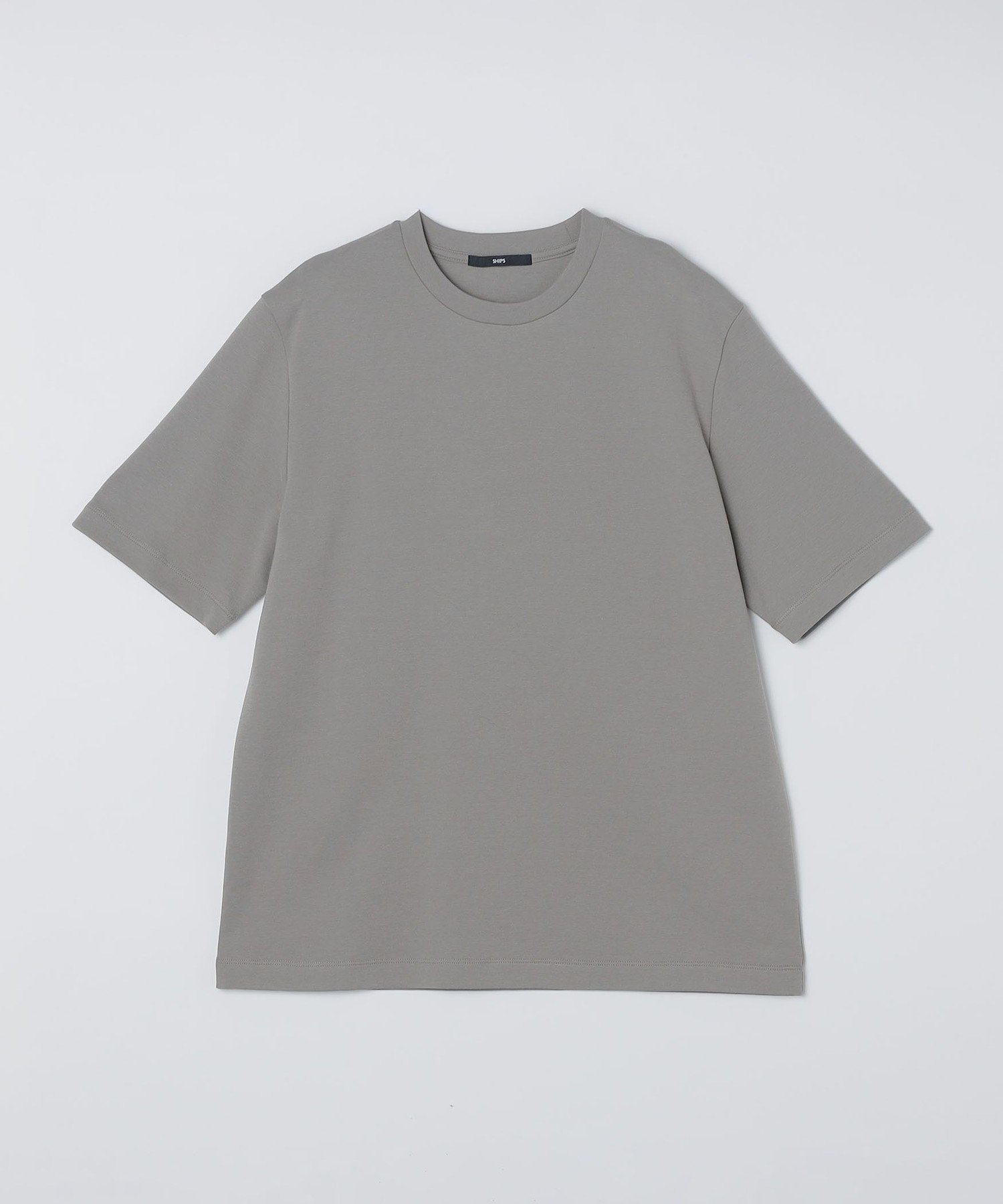 MEN SHIPS:＜MADE IN JAPAN＞TECHNORAMA(R) ミラノ リブ Tシャツ シップス トップス カットソー・Tシャツ グレー ネイビー ホワイト