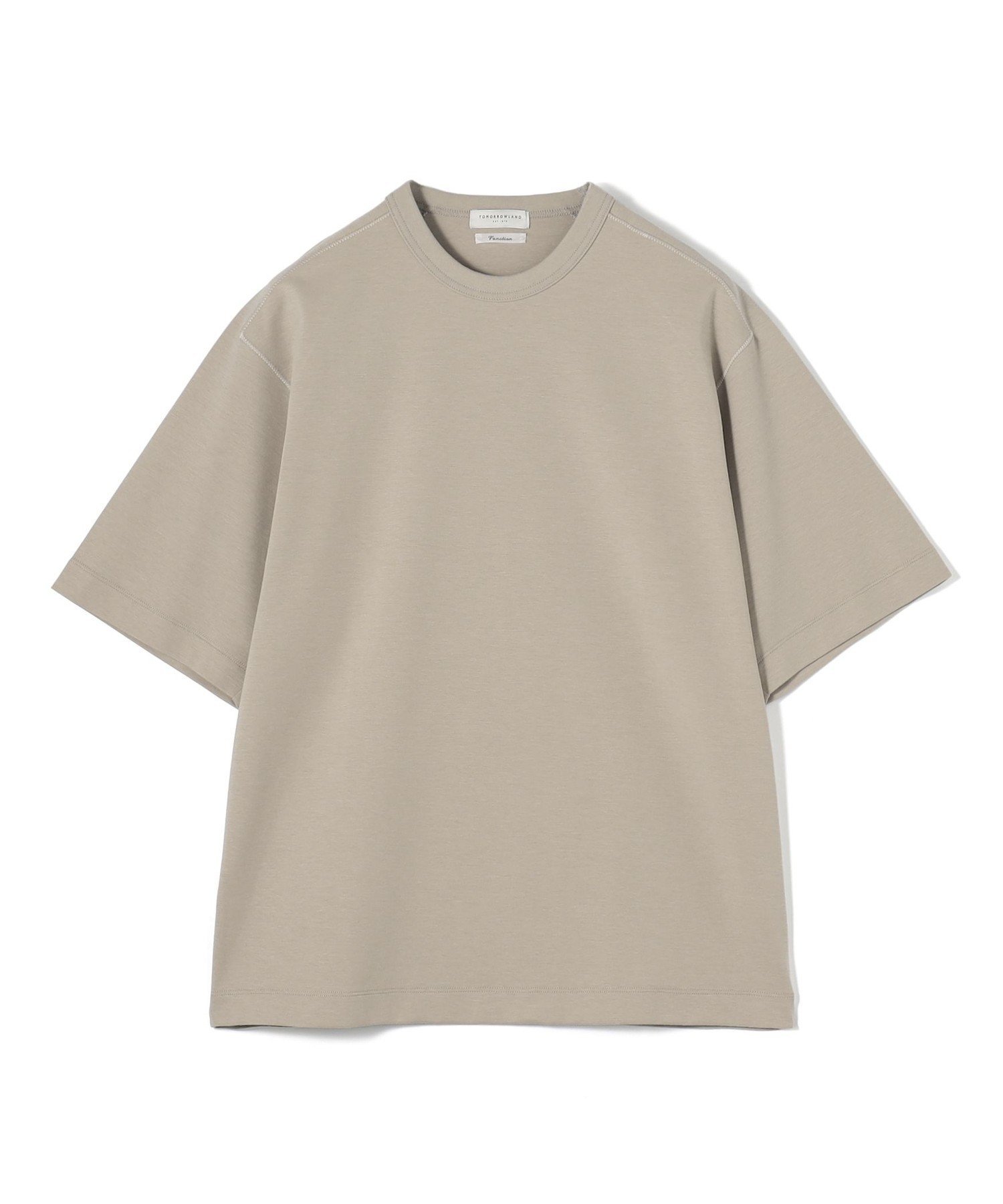 TOMORROWLAND MEN コットンポリエステルポンチ クルーネックTシャツ トゥモローラ