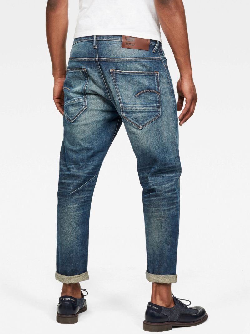 【公式ショップ】Morry 3D Relaxed Tapered/リラックステーパードジーンズ ジースターロゥ パンツ ジーンズ・デニムパンツ ブルー