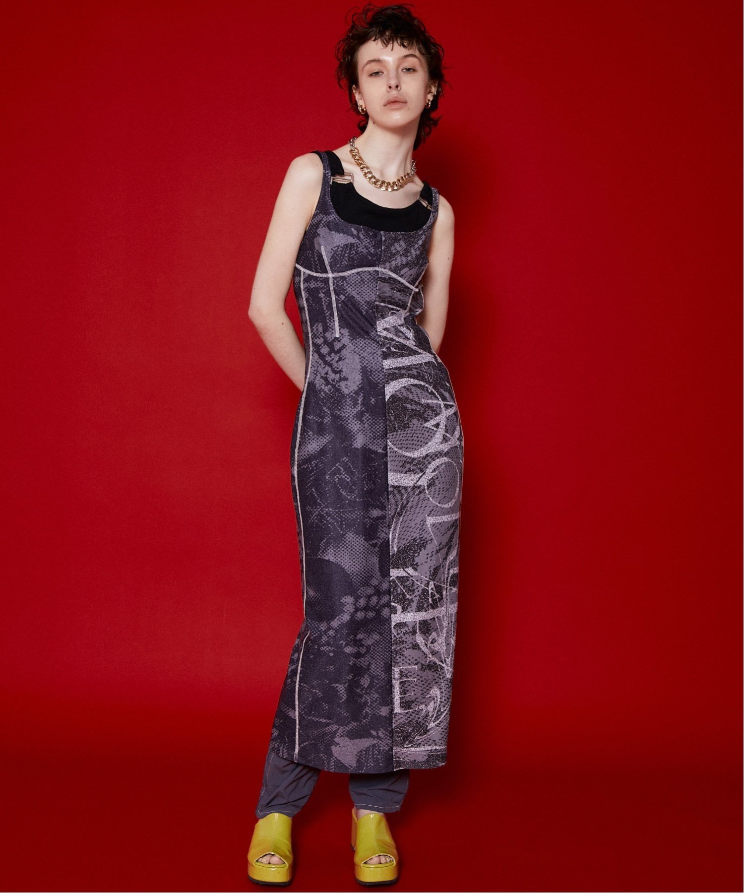 MAISON SPECIAL ドッキングキャミワンピース【MAISON SPECIAL/メゾンスペシャル】 メゾンスペシャル ワンピース・ドレス ワンピース ブルー ブラック