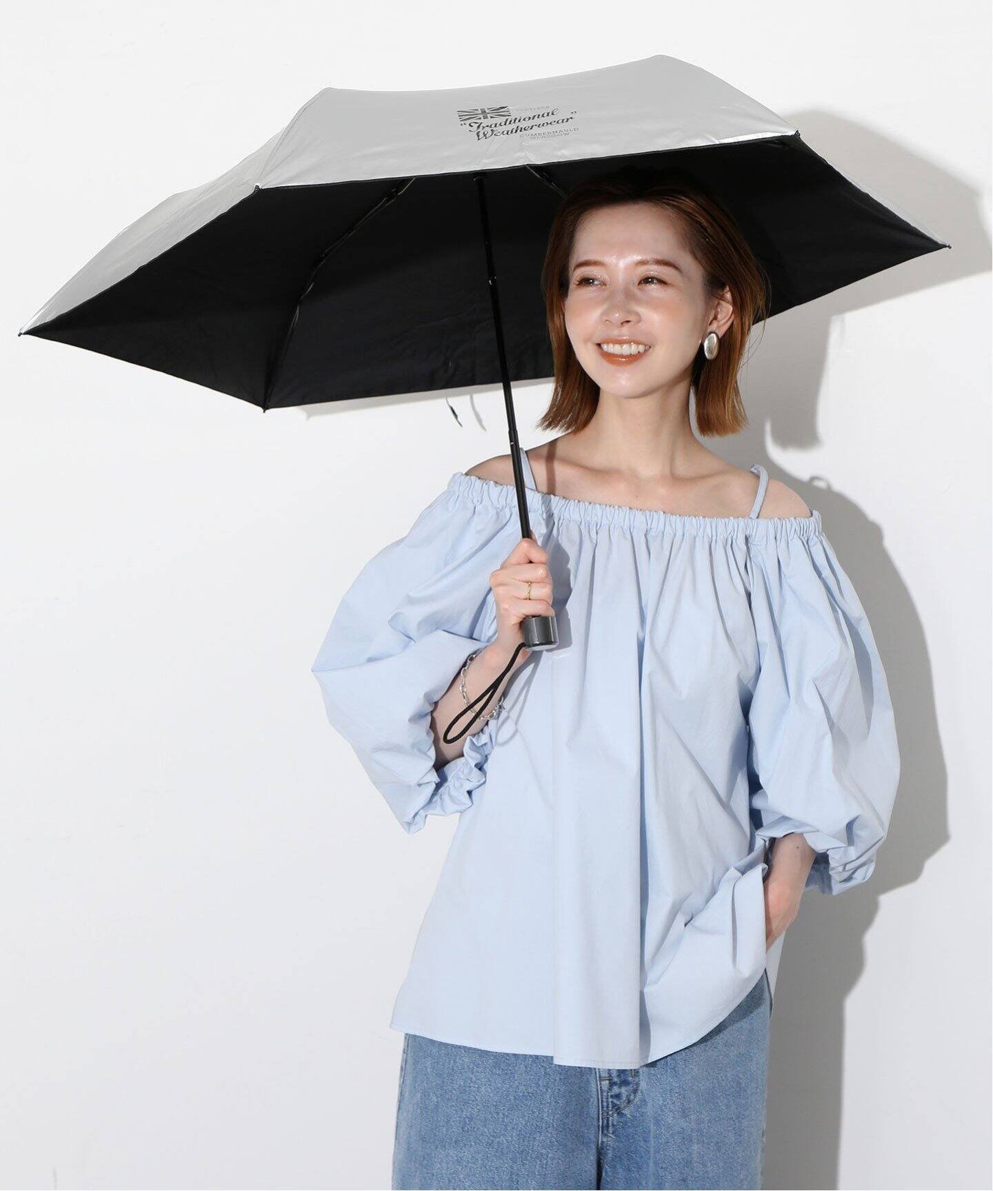 トラディショナルウェザーウェア SLOBE IENA TRADITIONAL WEATHERWEAR LIGHT WEIGHT UMBRELLA SILVER A241SLGG00332PF スローブ イエナ ファッション雑貨 傘・長傘 シルバー【送料無料】