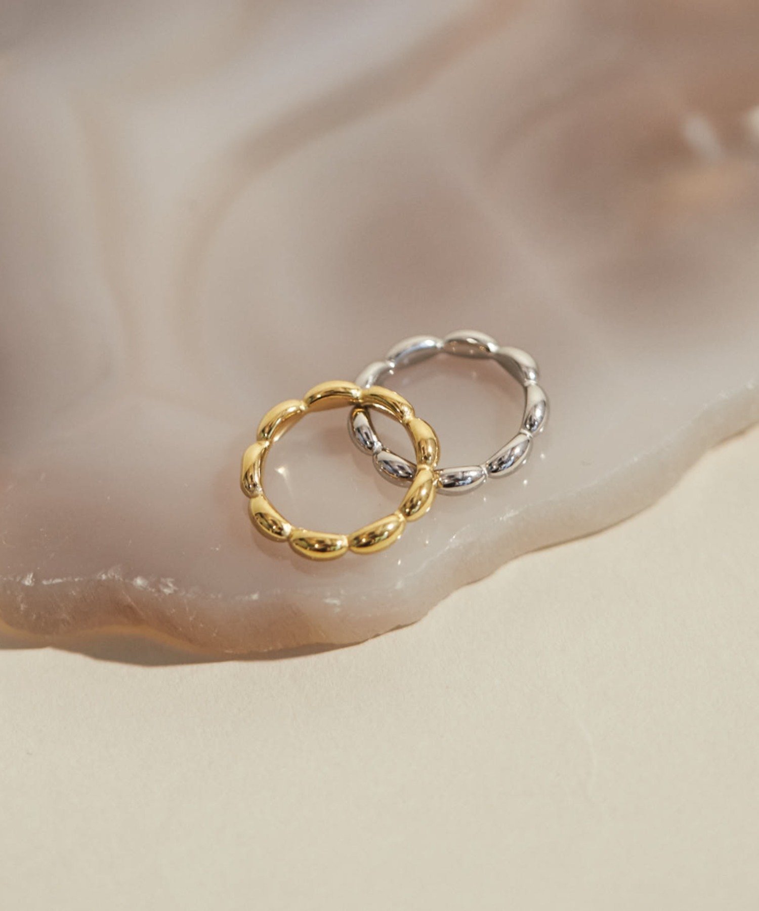 ' 【 金属アレルギー対応 】 モチーフリング サージカルステンレス シーテ アクセサリー・腕時計 リング・指輪 ゴールド シルバー