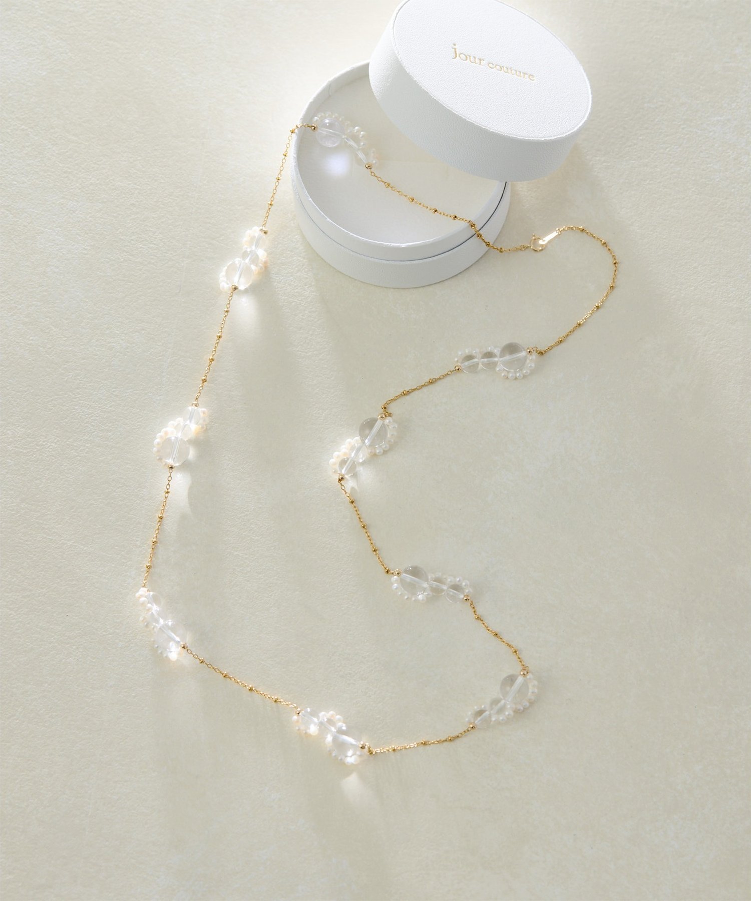 Whim Gazette 【Drawing Numbers】jour couture/ロングネックレス ウィム ガゼット アクセサリー・腕時計 ネックレス ゴールド【送料無料】