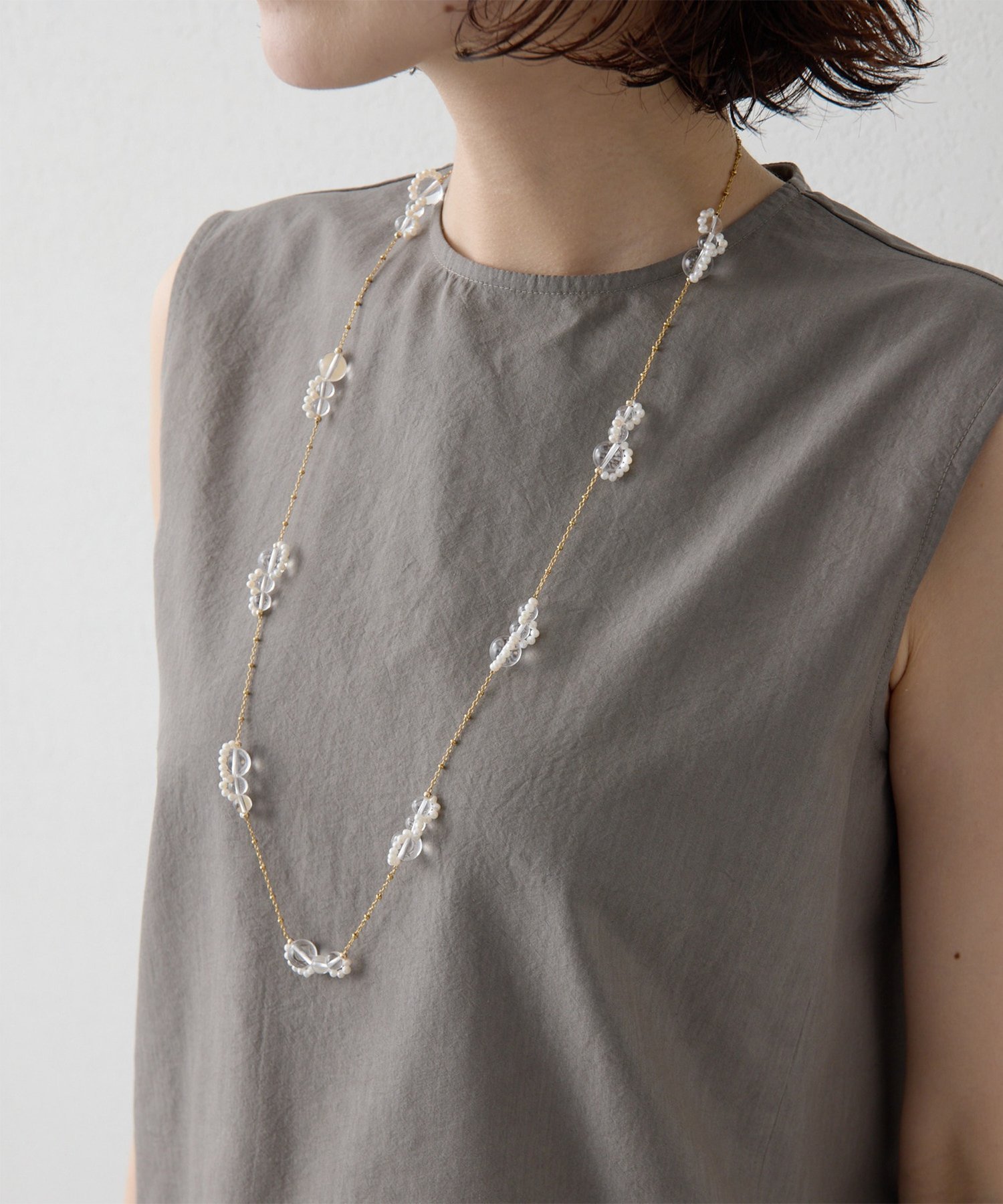 Whim Gazette 【Drawing Numbers】jour couture/ロングネックレス ウィム ガゼット アクセサリー・腕時計 ネックレス ゴールド【送料無料】