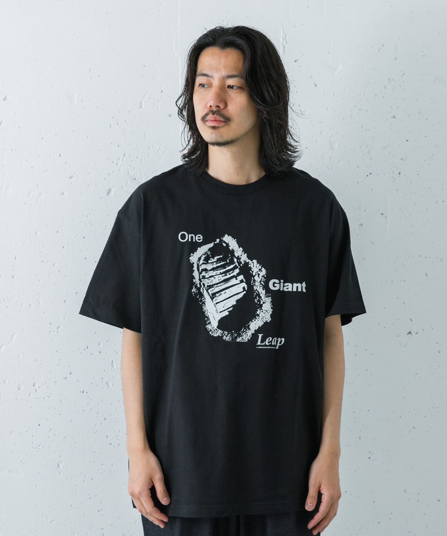 Cotton Expressions ONE GIANT LEAP T-SHIRTS アーバンリサーチ トップス カットソー・Tシャツ ブラック