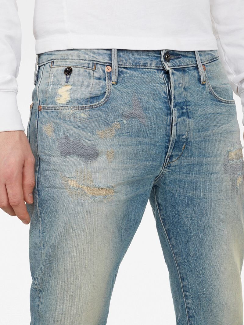 【公式ショップ】Loic Relaxed Tapered/リラックステーパードジーンズ ジースターロゥ パンツ ジーンズ・デニムパンツ ブルー
