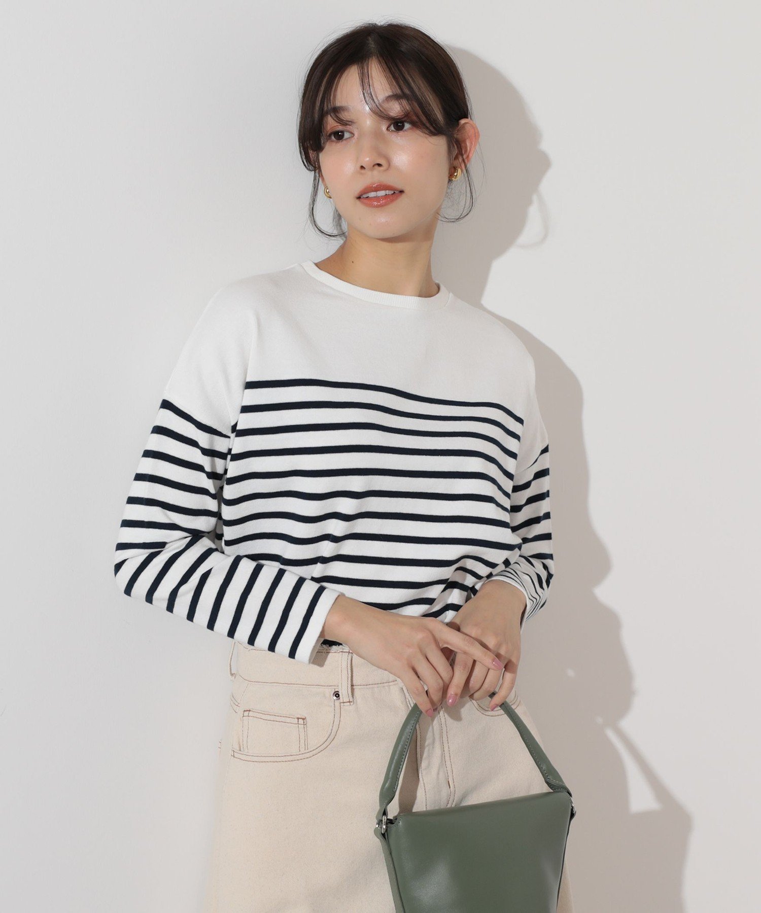 BEAMS HEART BEAMS HEART / ニットソー ボーダー プルオーバー ビームス ハート トップス ニット【送料無料】のサムネイル