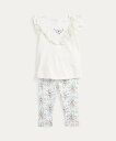 POLO RALPH LAUREN (ベビー)フローラル コットン トップス & レギンス セット ラルフローレン マタニティウェア・ベビー用品 その他のベビー...