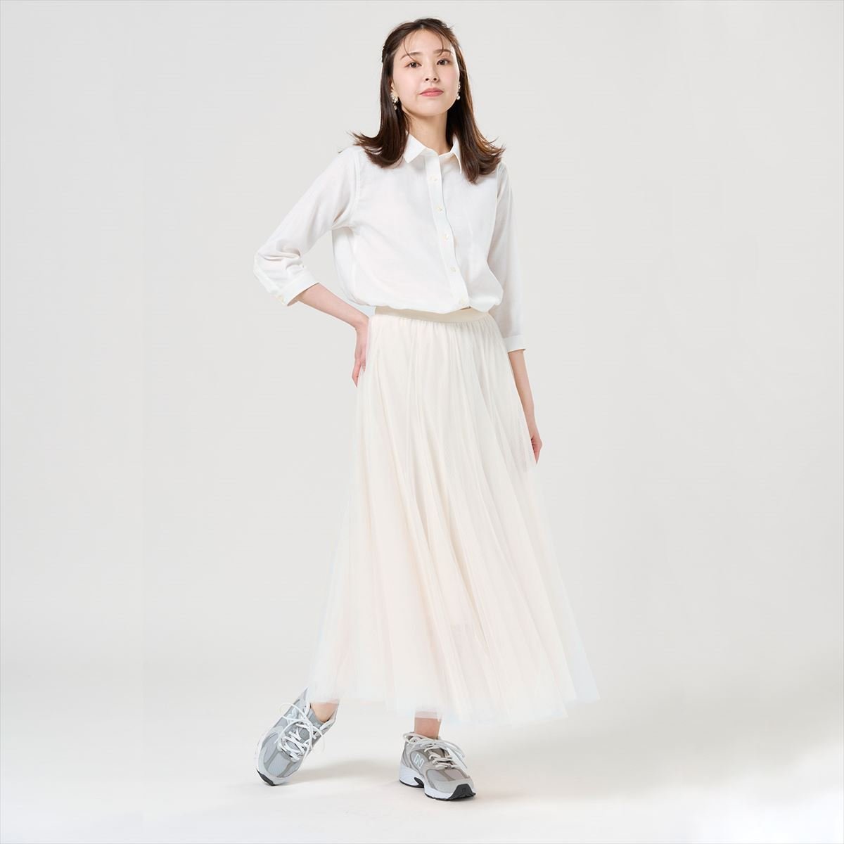 Pitta Re:) 【Pitta Re:)】 カジュアルシャツ ふわっとガーゼシャツ 七分袖 綿100% レディース BL02J100AB24R4G-90 トーキョーシャツ トップス シャツ・ブラウス ホワイト