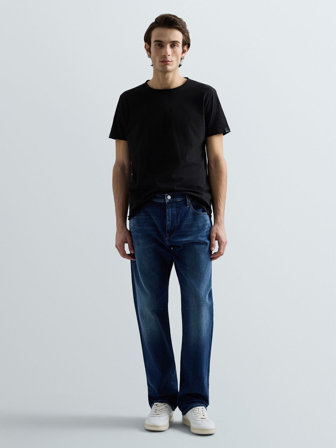 【SALE／10%OFF】REPLAY ストレートフィットAIDEEN インディゴストレッチデニム リプレイ パンツ ジーンズ・デニムパンツ ネイビー【送料無料】