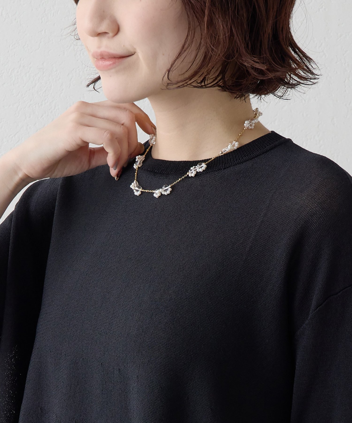 Whim Gazette 【Drawing Numbers】jour couture/ショートネックレス ウィム ガゼット アクセサリー・腕時計 ネックレス ゴールド【送料無料】