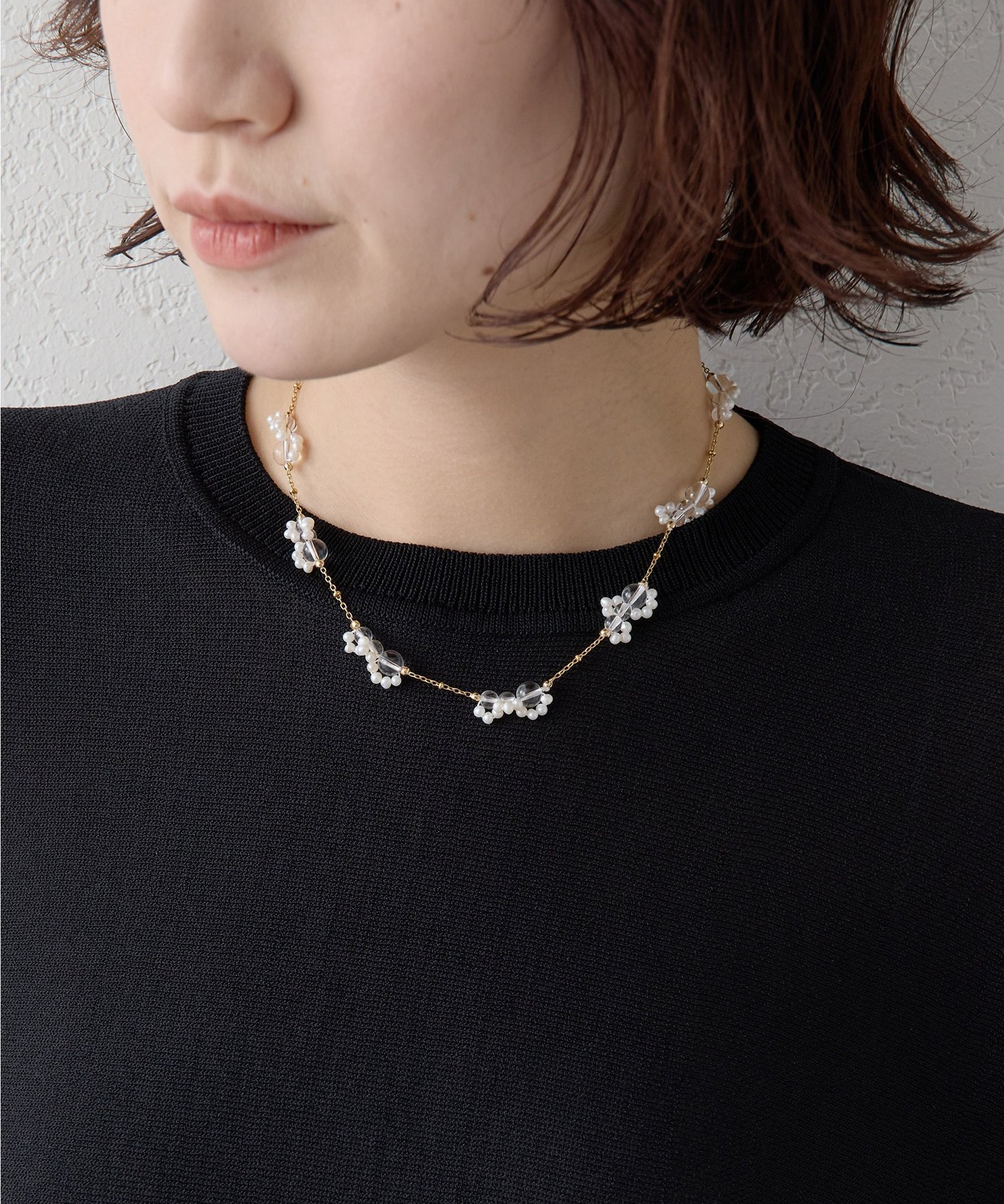 Whim Gazette 【Drawing Numbers】jour couture/ショートネックレス ウィム ガゼット アクセサリー・腕時計 ネックレス ゴールド【送料無料】
