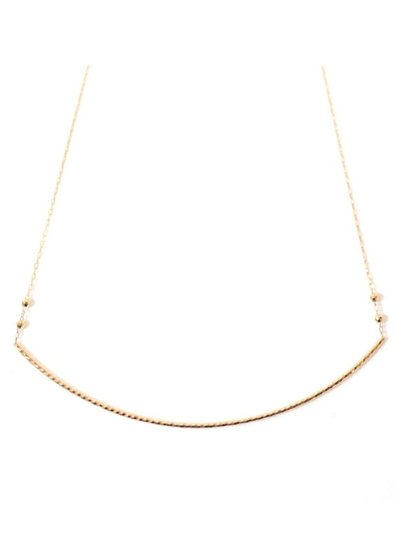 CLAIRE 【CLAIRE】【K10】カーブパイプショートチョーカーネックレス フローリスト アクセサリー・腕時計 ネックレス イエロー【送料無料】