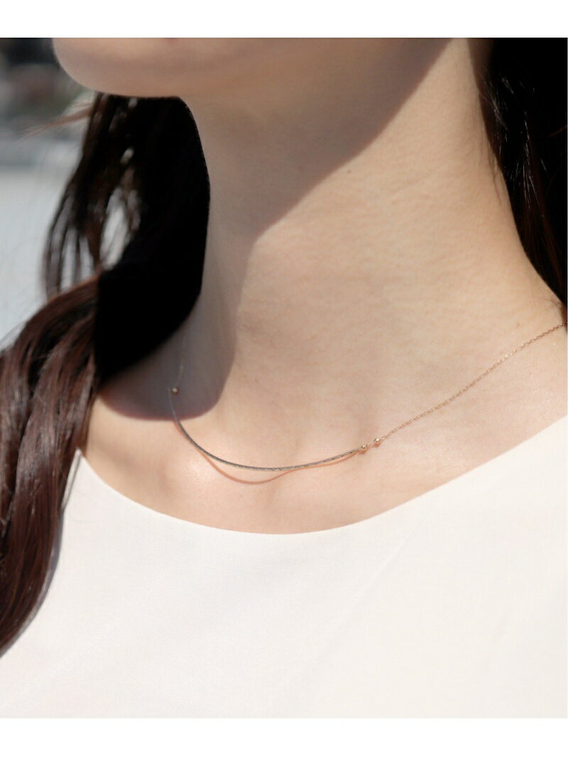 CLAIRE 【CLAIRE】【K10】カーブパイプショートチョーカーネックレス フローリスト アクセサリー・腕時計 ネックレス イエロー【送料無料】