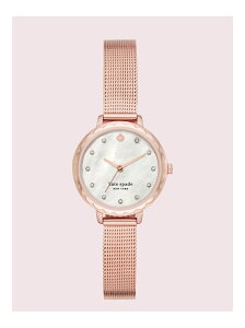 kate spade new york モーニングサイド スリーハンド ローズゴールドトーン ステンレス スチール メッシュ ウォッチ ケイトスペードニューヨーク ファッショングッズ 腕時計 ゴールド【送料無料】