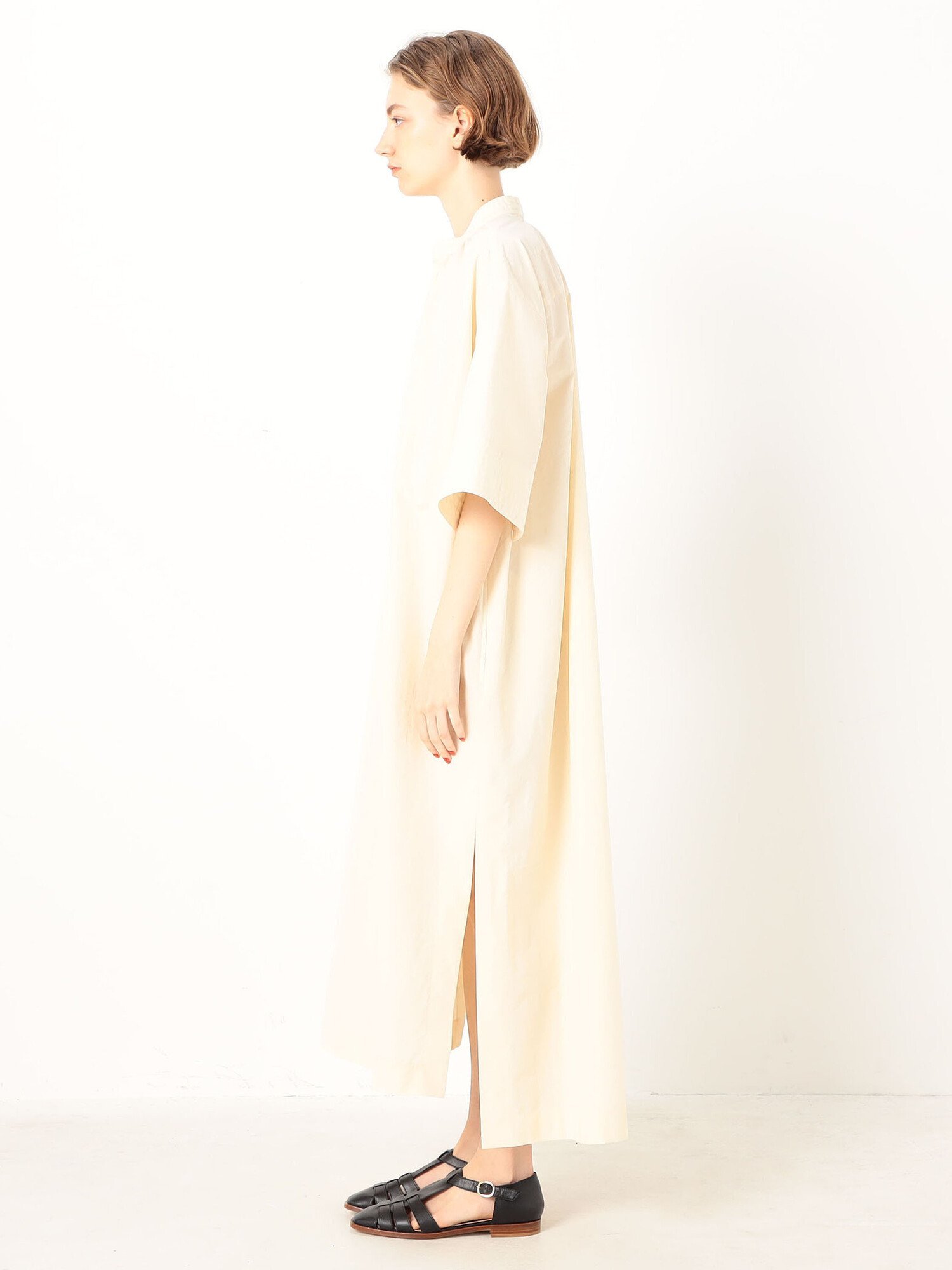 【SALE／40%OFF】TOMORROWLAND BUYING WEAR 【別注】UNION LAUNCH*TOMORROWLAND コットン ロングシャツワンピース トゥモローランド ワンピース・ドレス シャツワンピース ベージュ【送料無料】