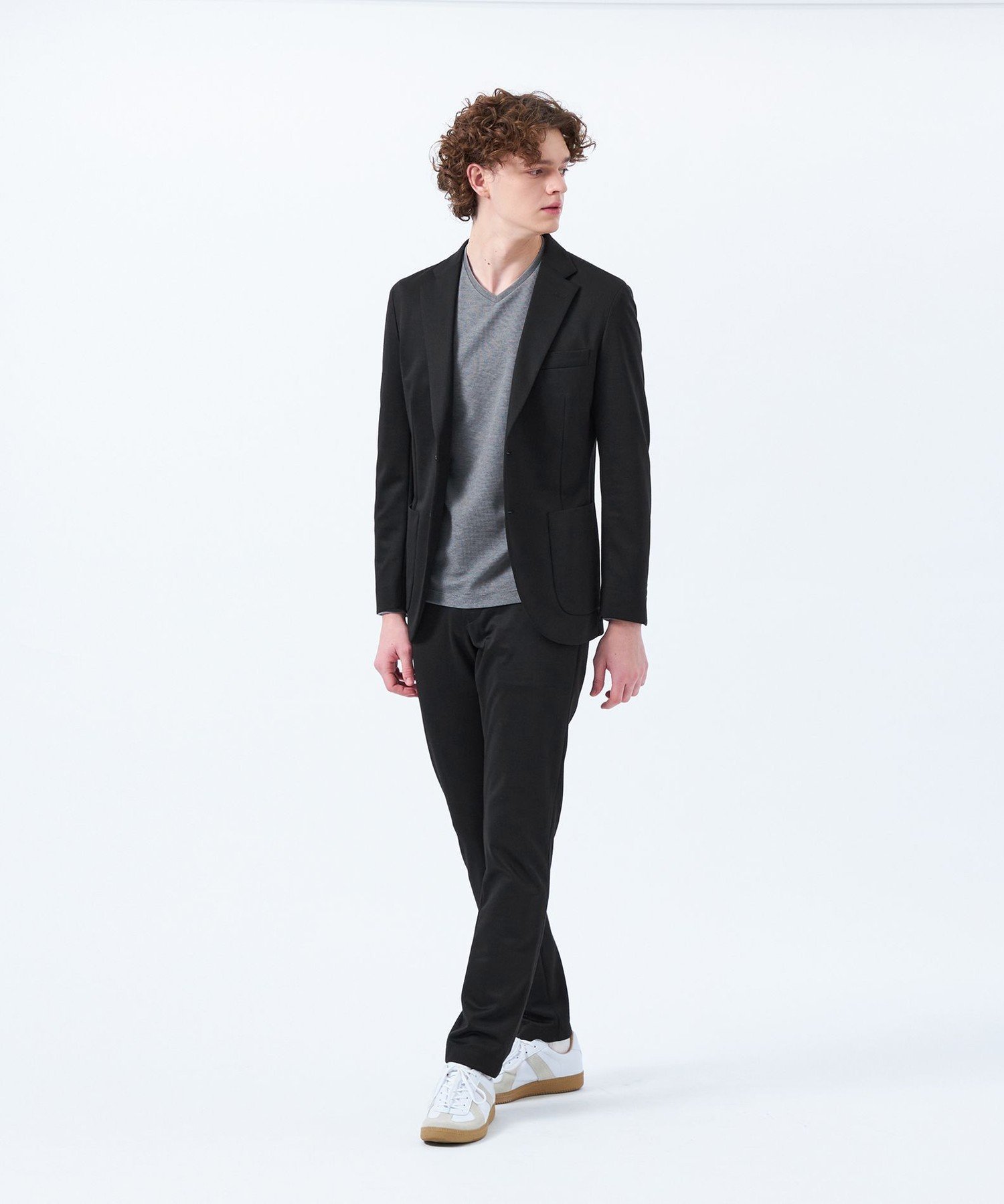 【SALE／20%OFF】MACKINTOSH PHILOSOPHY テーラードジャージー パンツ 24G梳毛ジャージー マッキントッシュ フィロソフィー パンツ スラックス・ドレスパンツ ネイビー ブラック【送料無料】