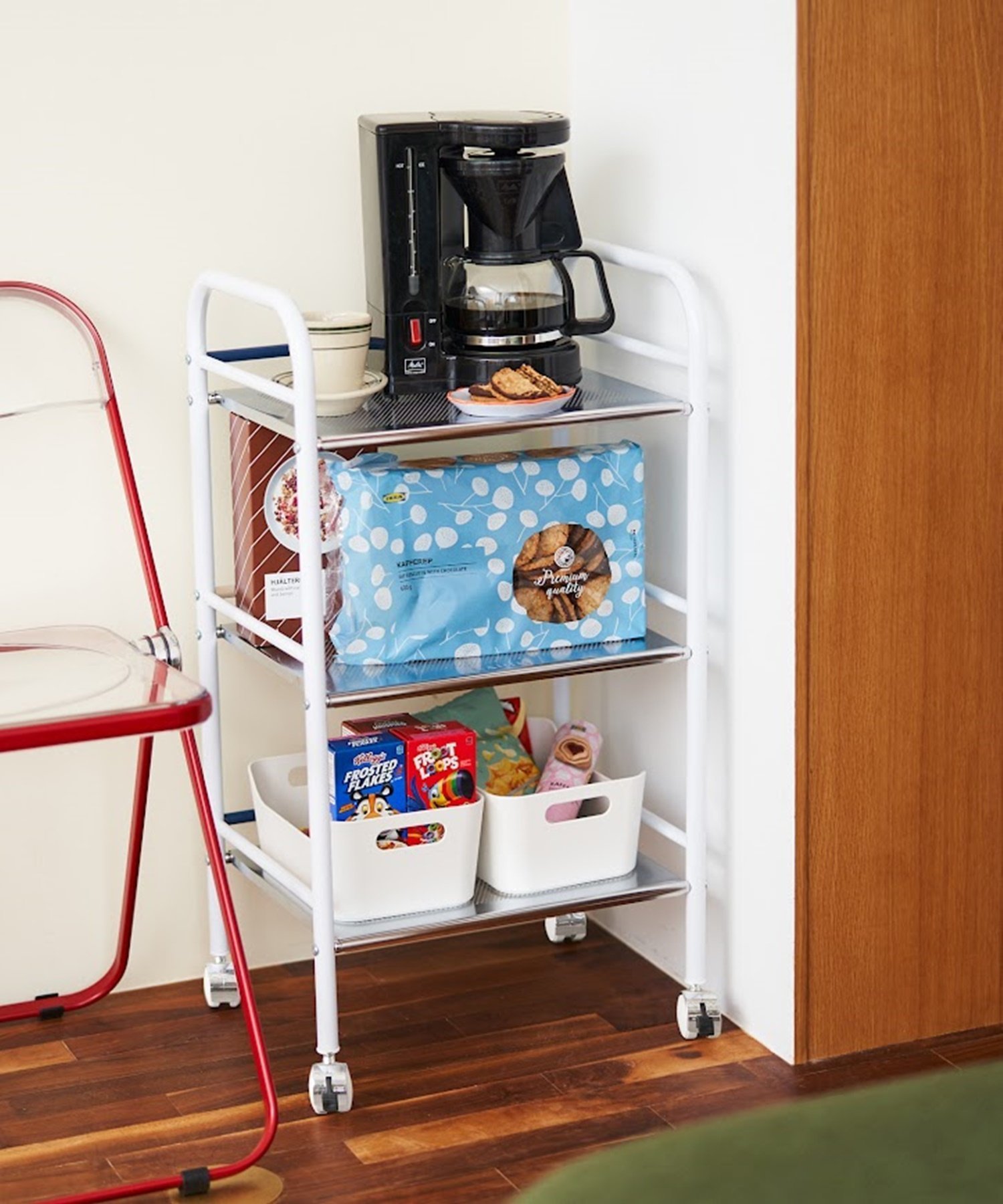 BIRTHDAY BAR 【SAHIR サヒール】Caster wagon バースデイバー インテリア・生活雑貨 その他のインテリア・生活雑貨 ネイビー【送料無料】