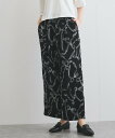 VICKY リボンプリントリラックスパンツ≪洗濯機で洗える≫ ビッキー パンツ その他のパンツ ブラウン ホワイト ブラック【送料無料】