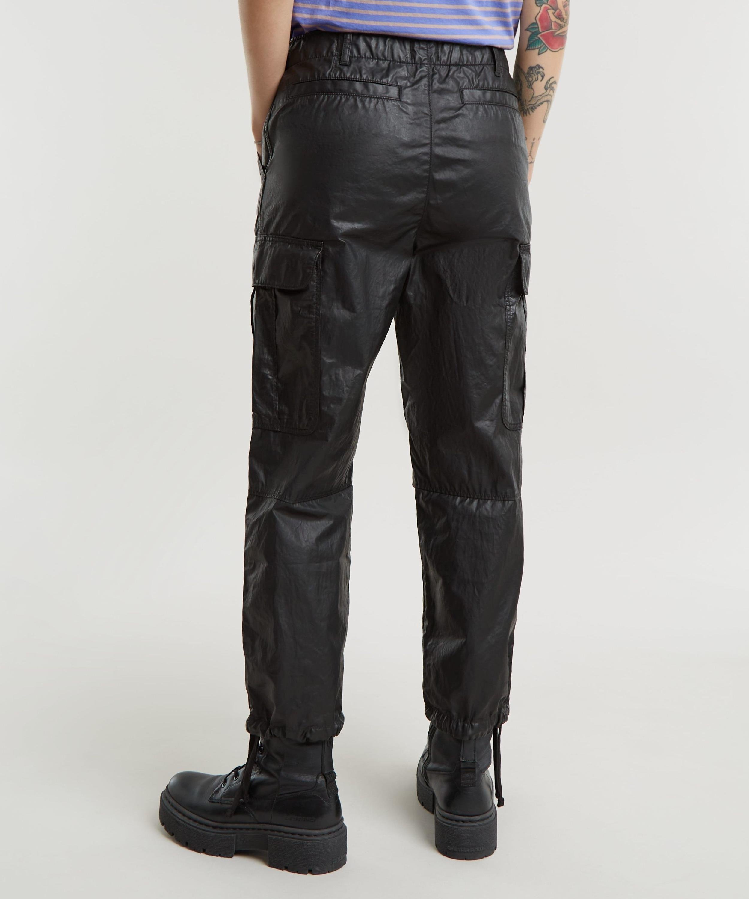 【公式ショップ】CARGO CROPPED DRAWCORD PANTS/クロップドカーゴパンツ ジースターロゥ パンツ カーゴパンツ ブラック