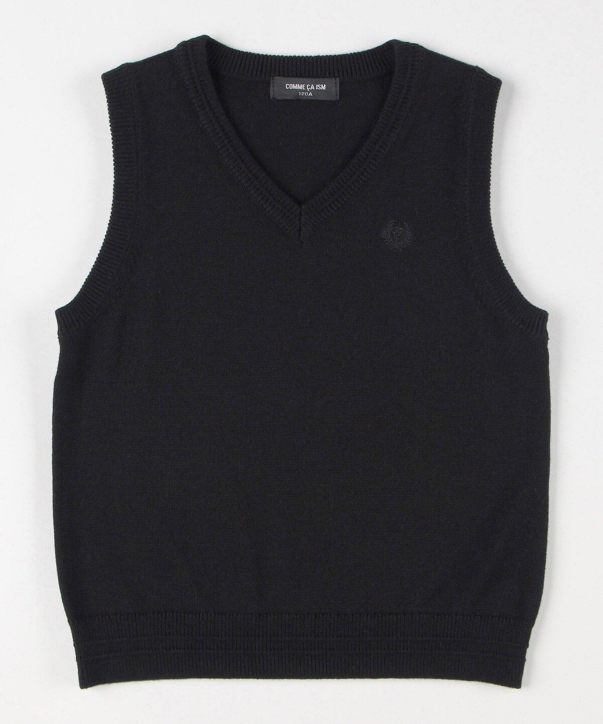 COMME CA ISM ベーシック ニット ベスト (140-160cm) コムサイズム トップス ベスト・ジレ ブラック ネイビー グレー 3