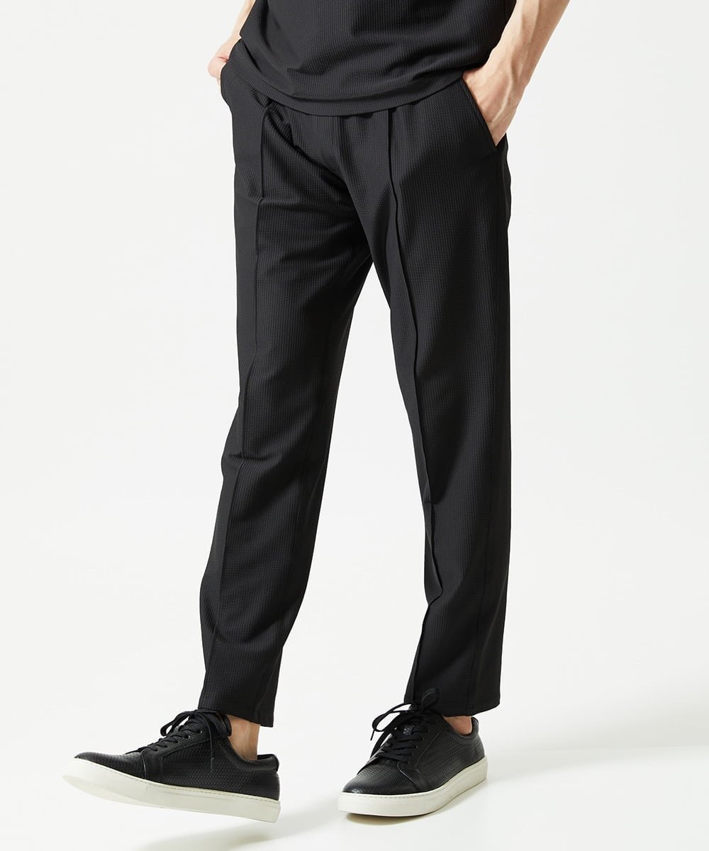【SALE／40%OFF】MICHEL KLEIN HOMME 【セットアップ】SUPERGAコラボイージーパンツ ミッシェルクランオム パンツ その他のパンツ ブラック【送料無料】
