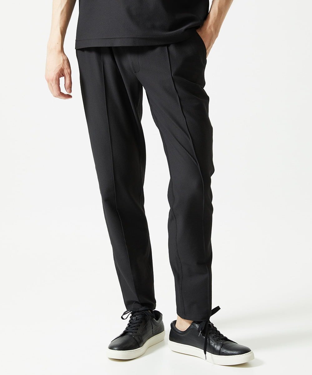 【SALE／40%OFF】MICHEL KLEIN HOMME 【セットアップ】SUPERGAコラボイージーパンツ ミッシェルクランオム パンツ その他のパンツ ブラック【送料無料】