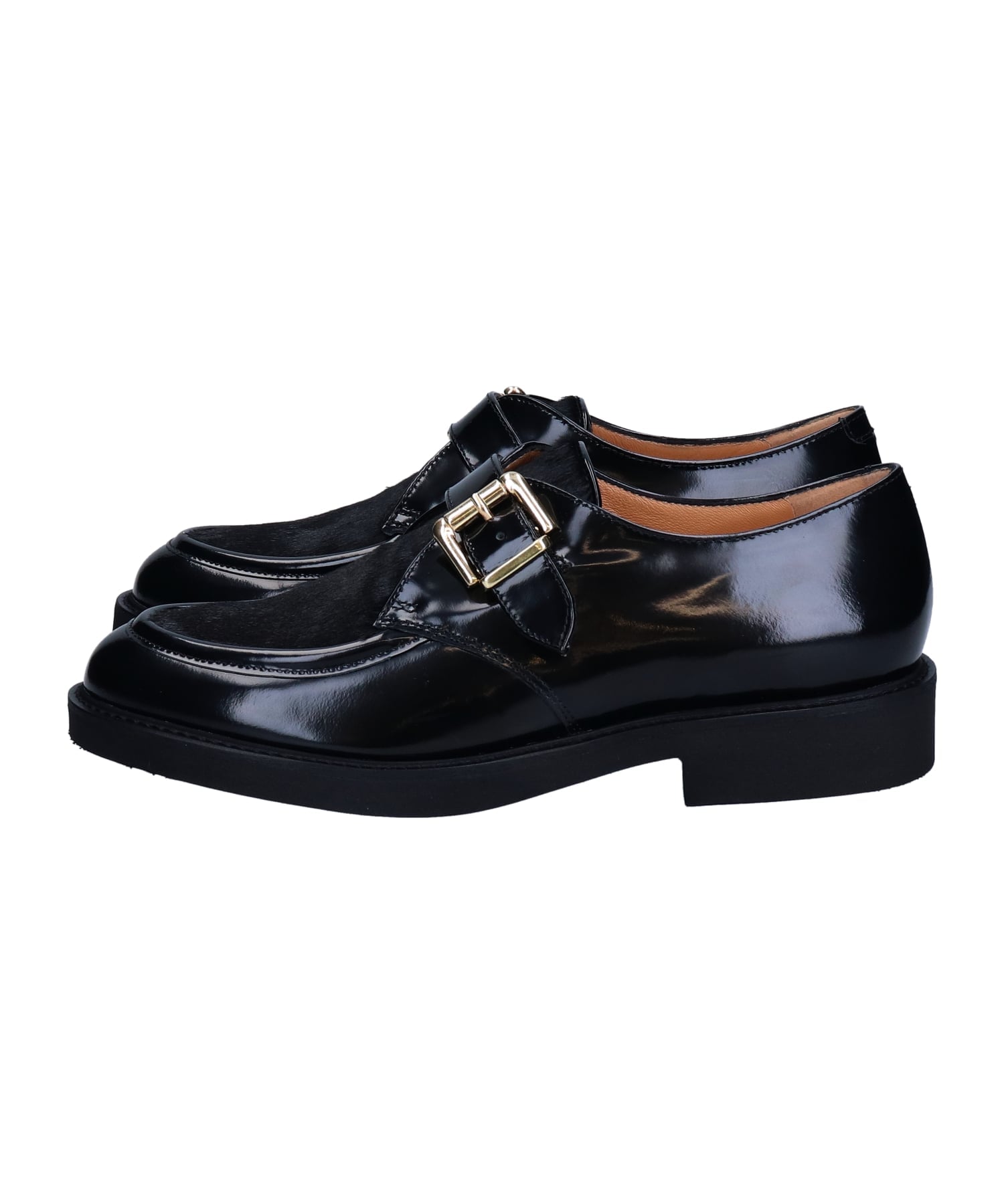 【SALE／40%OFF】Luca Grossi 【Luca Grossi】異素材コンビモンクストラップシューズ インターショシュール シューズ・靴 レースアップ・ドレスシューズ ブルー【送料無料】