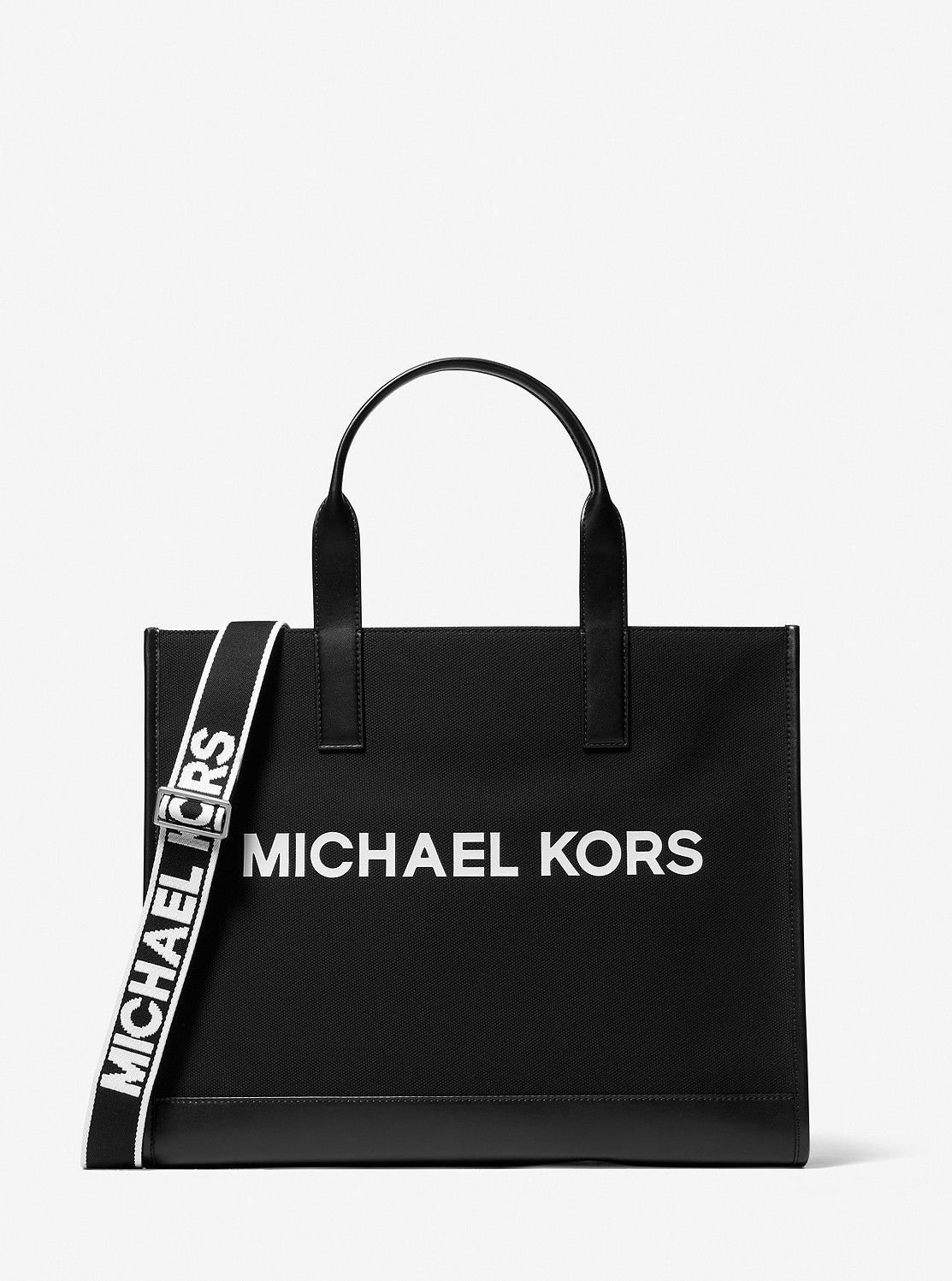 【SALE／76%OFF】MICHAEL KORS COOPER キャンバス トート マイケルコース マイケル・コース バッグ トートバッグ ブラック【送料無料】のサムネイル