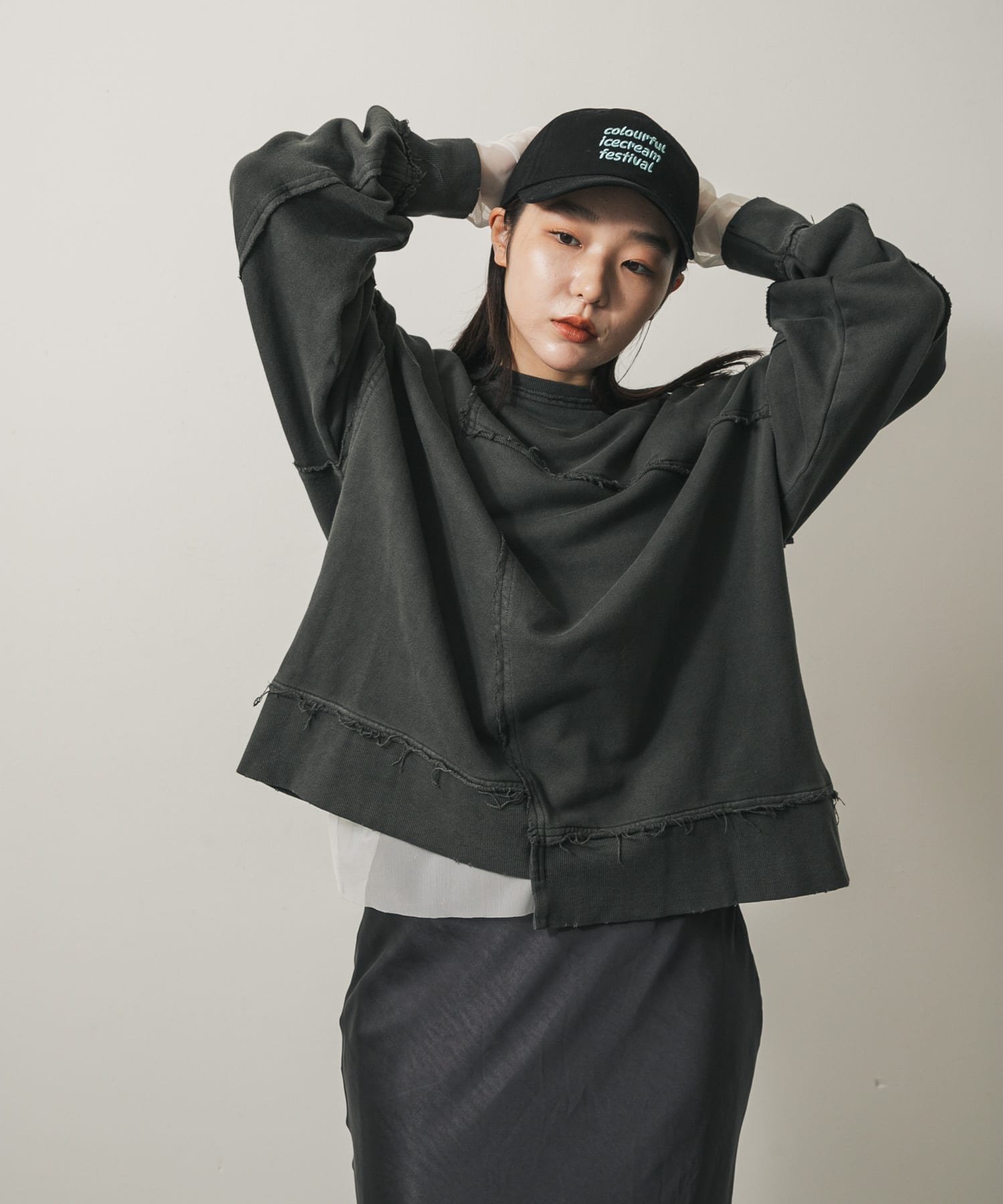 【SALE／31%OFF】SENSE OF PLACE キリカエピグメントルーズスウェット センス オブ プレイス トップス ..