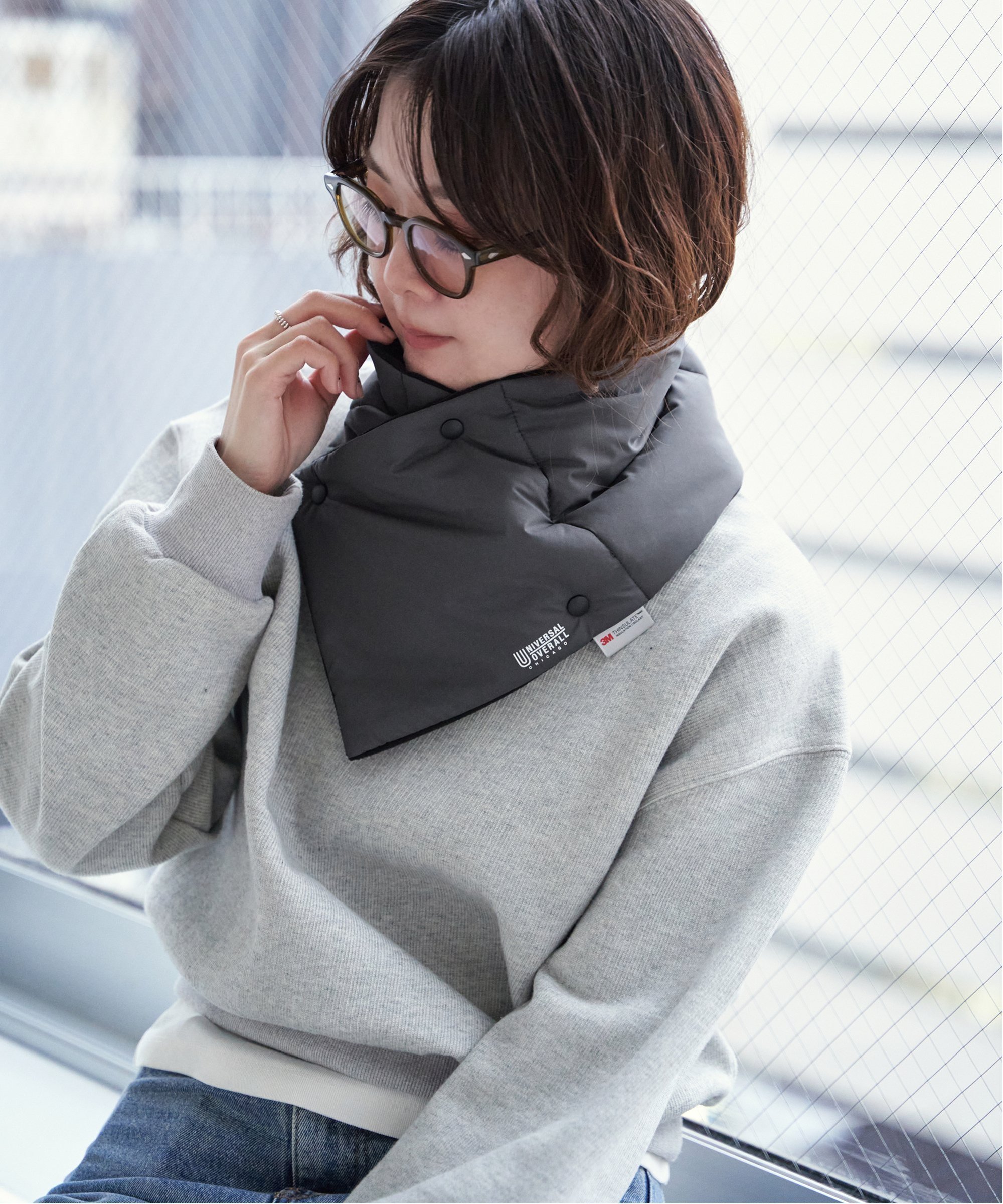 ikka 【WEB限定】UNIVERSAL OVERALL ユニバーサルオーバーオール Thinsulate ネックウォーマー イッカ ..