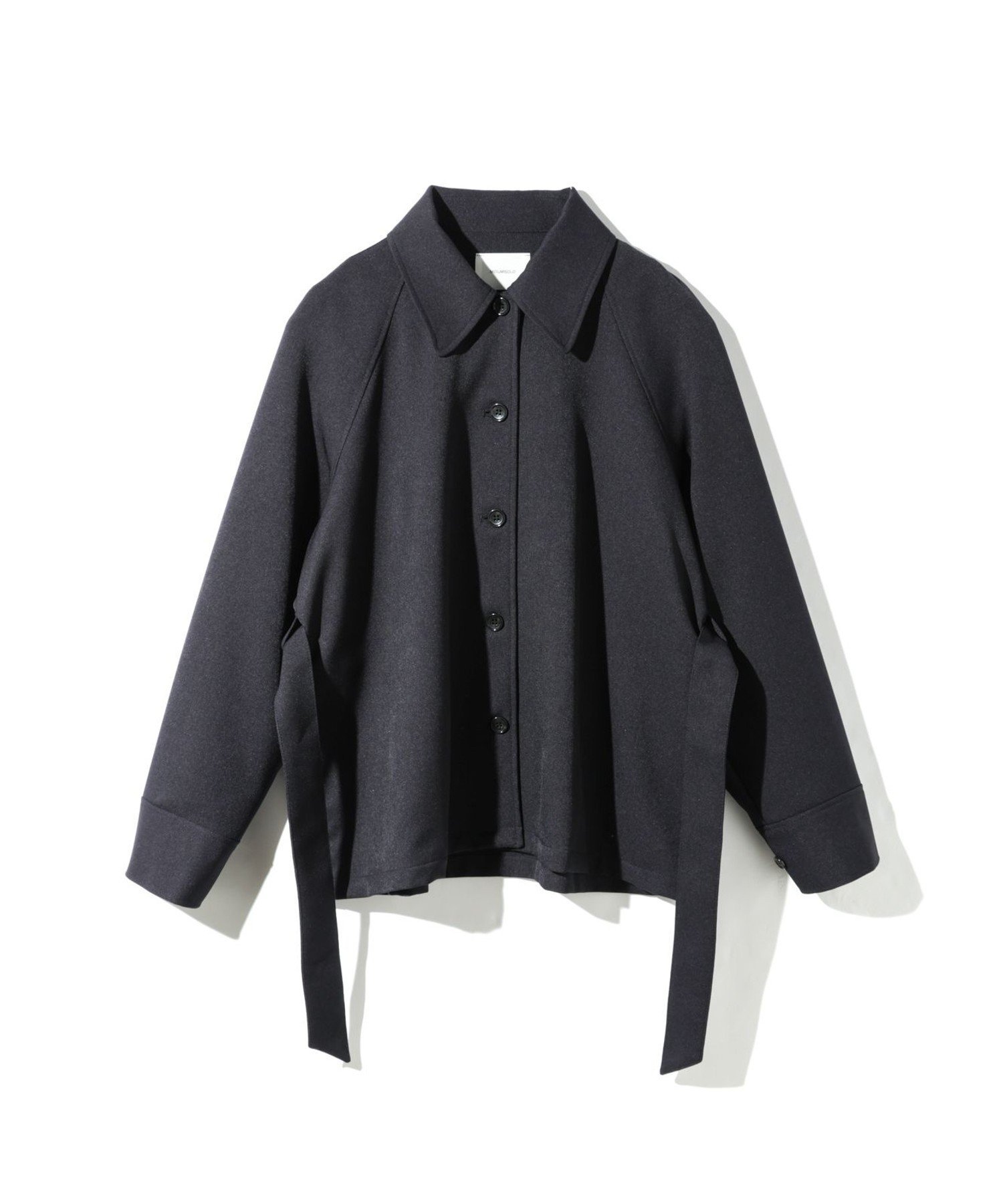 MIDIUMISOLID MIDIUMISOLID for Ladies ステンカラーシャツジャケット マーコート トップス シャツ・ブラウス ネイビー ブラック ブラウン