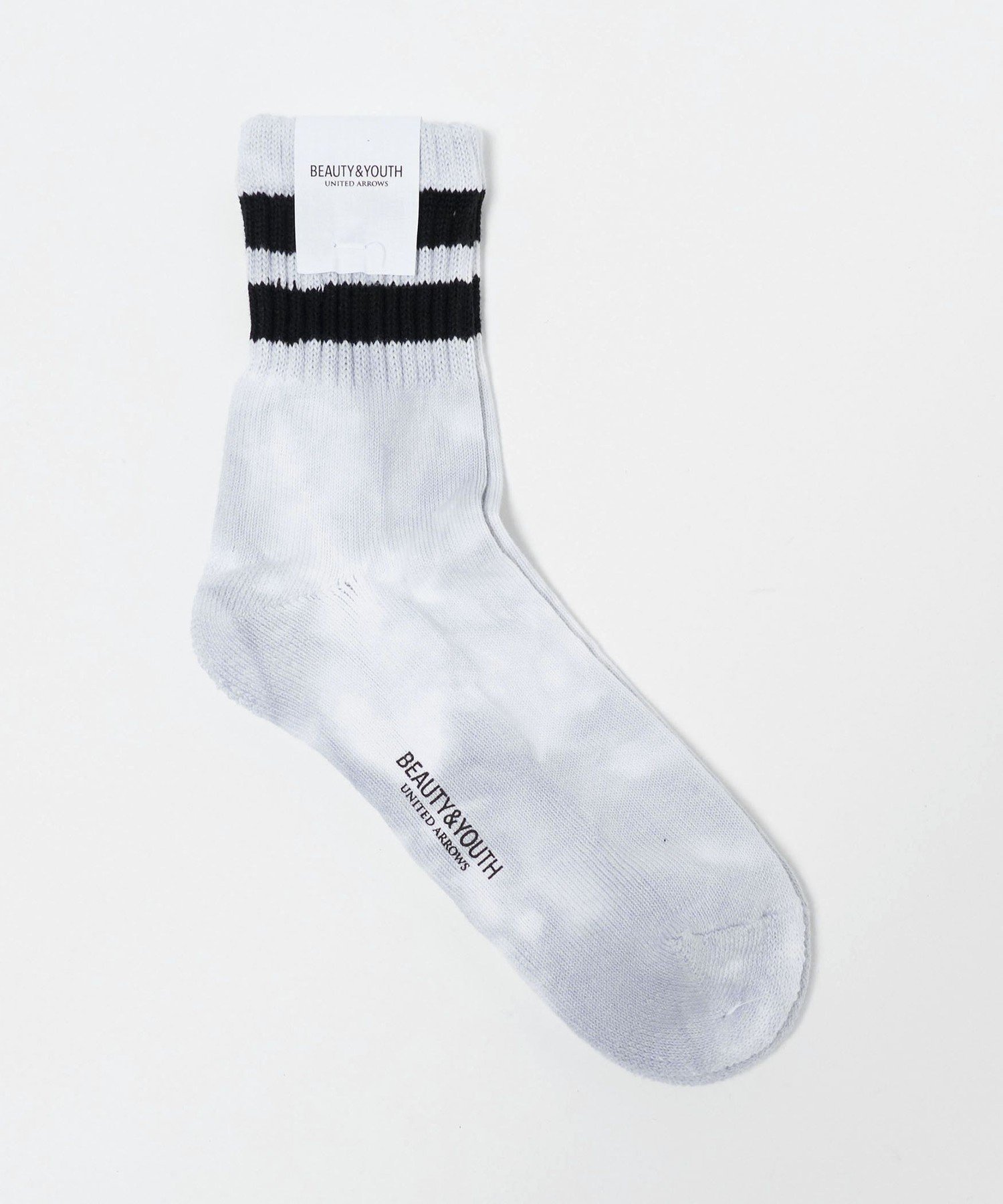 BEAUTY&YOUTH UNITED ARROWS 2ライン ソフト パイル クウォータ- ソックス ビューティー＆ユース　ユナイテッドアローズ 靴下・レッグウェア 靴下 グレー