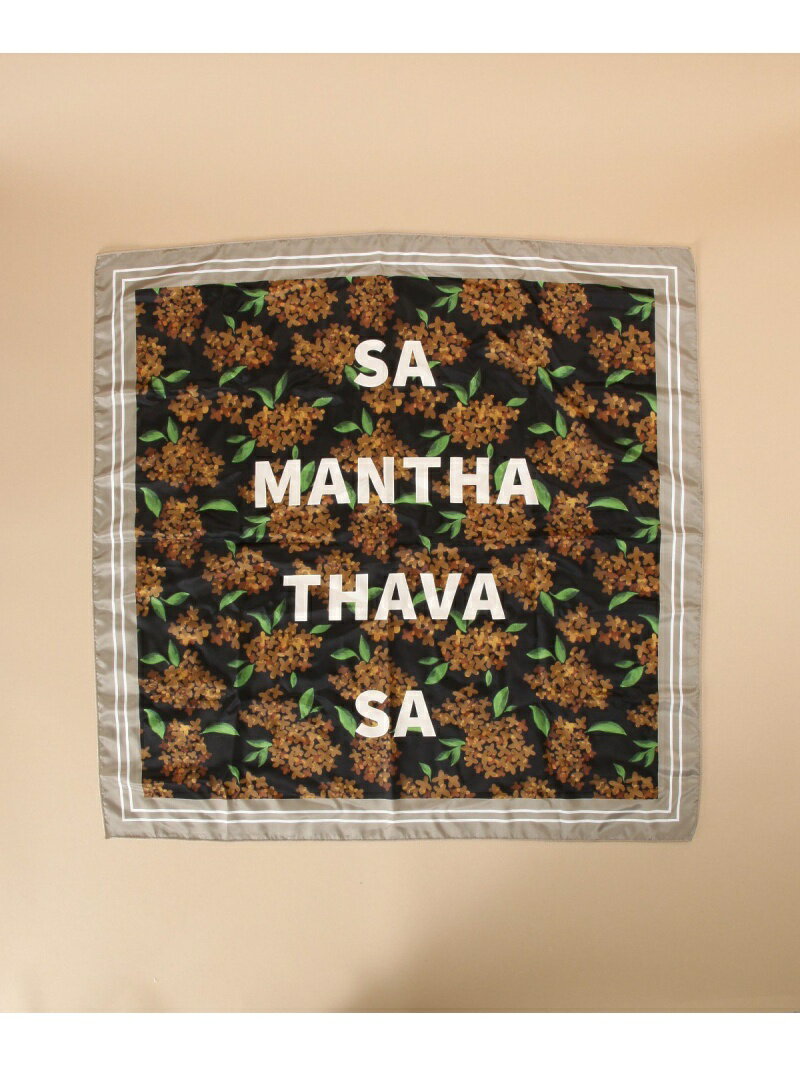 【SALE／50%OFF】Samantha Thavasa 【金木犀シリーズ】スカーフ サマンサタバサ ファッション雑貨 スカーフ・バンダナ ブラック